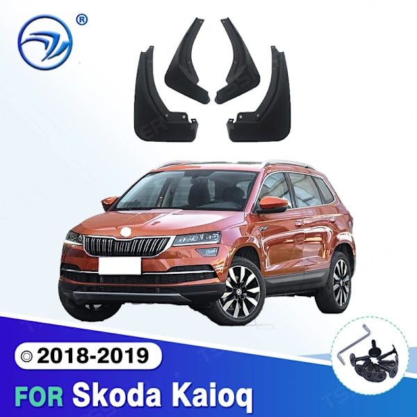 Til Skoda Kaioq 2018-2019 Stænklapper Skærme Mudguards Mud Flaps Biltilbehør