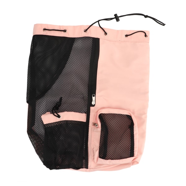 Justerbar Letvægts Mesh Strandrygsæk med Åndbar PVC - Pink Svømmerygsæk til Fitness Pink