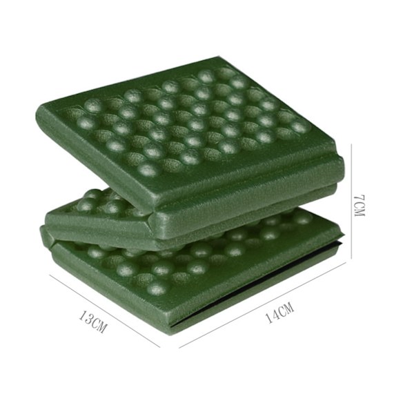 Kannettava Ulkokäyttöön Taitettava Vaahtomuovi Istuinalusta - Mehiläispesä 6-Taitettava Malli Vaellukselle, Oliivinvihreä, 15.4x11.2x0.4 tuumaa Green
