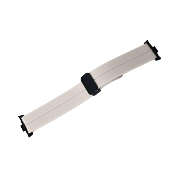 Vintage Valkoinen Silikoninen Magneettinen Taitettava Joustava Vedenkestävä Ranneke Mi Band 8 Pro:lle