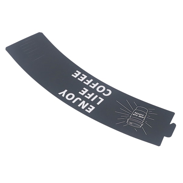 50 stk Kaffebegerhylser Justerbare Papir Varmeisolerende Begerhylsejakke Holder for Drikke Melkete Kaffe 50 PCS
