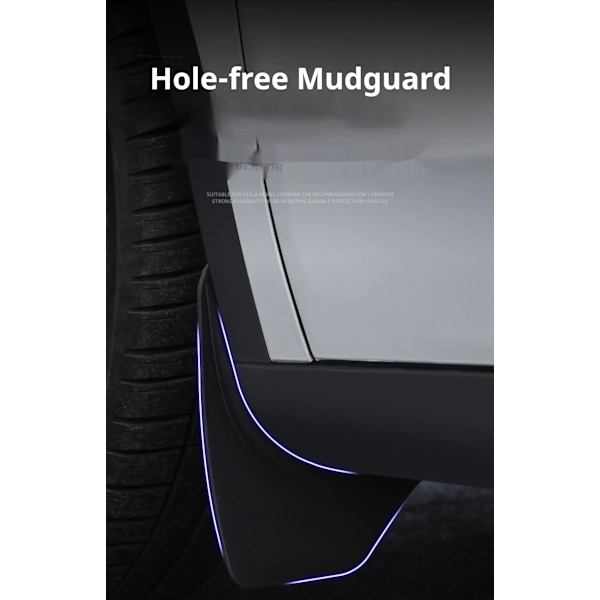 Stänkskydd Mud Flaps Stänkskärmar Fram Bakre Skärmskydd För Tesla Model Y 2021-2024 Större Utgåva