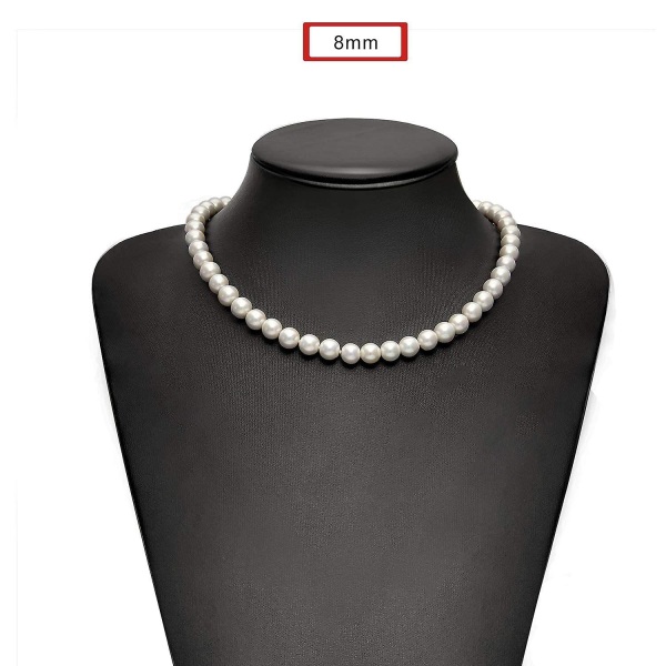 Miesten jäljitelmähelmikaulakoru yksinkertaiset käsintehdyt helmet 2023 uusi 50Cm Pearl Necklace