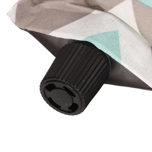 Automaattinen puhallettava tyyny erittäin elastinen puristusvaahto etniseen tyyliin kausaalinen räjäyttää retkeilytyyny ulkokäyttöön harmaa ja sininen print