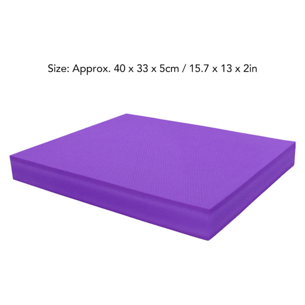 Korkea-elastisuus, liukumaton, vedenkestävä TPE-tasapainotyyny fitness-harjoitteluun - Violetti, 40x33x5cm Purple