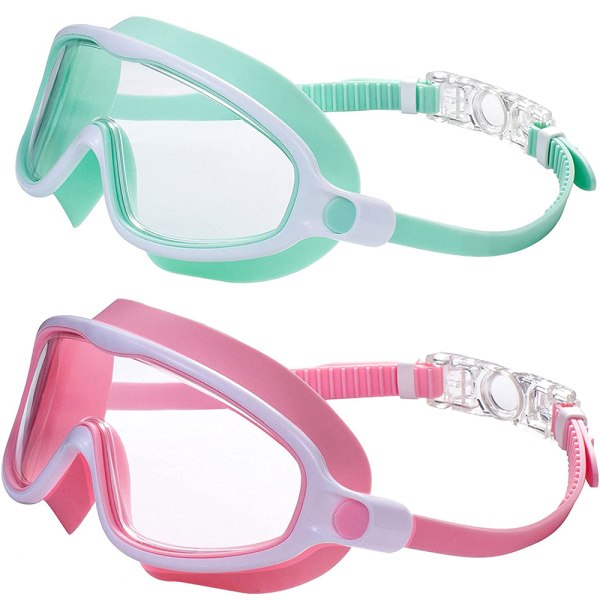 2 svømmebriller, dykkerbriller Anti-Fog Anti-UV i sigte
