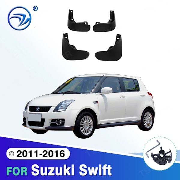 Til Suzuki Swift 2011 - 2016 2012 2013 2014 2015 Bil Mudflaps Stænklapper Stænkskærme Klap Skærm Tilbehør
