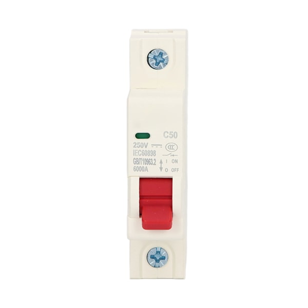 DC Miniatyrbrytare 1P Solcells-PV-System Isolator 50A DIN-Skena Monterad DC250V 6000A Segmentkapacitet DZ47-63Z C50
