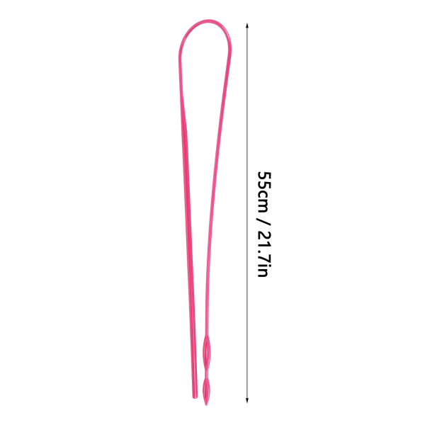 【Lixiang Store】 10 stk fleksible trekksnøregjengere i plast DIY Easy Threader Snøreutskiftingsverktøy Trederverktøy for String Rose Red