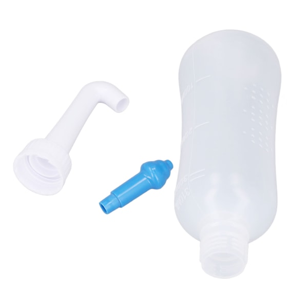 【Lixiang Store】 Husholdnings bihulebetennelse nasal nesevasker manuell klem 300 ml + blå fem-hulls nesetipp
