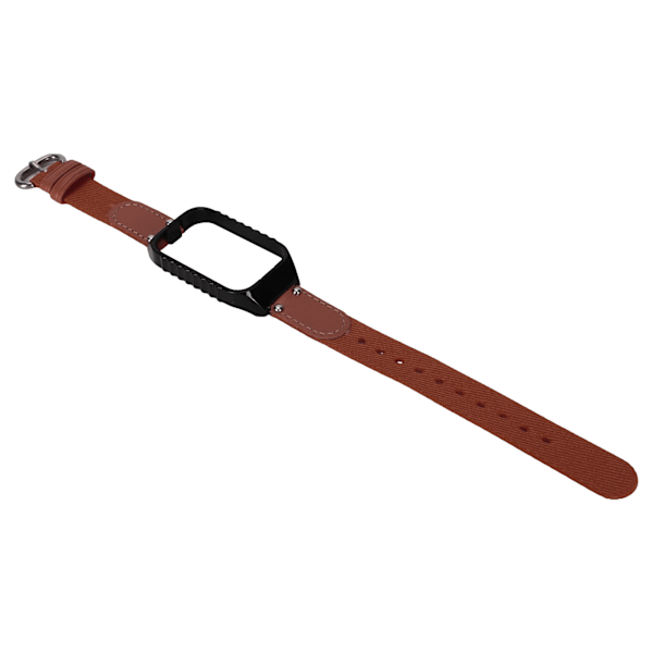 Justerbart brunt vävt canvasarmband för Redmi Band 2