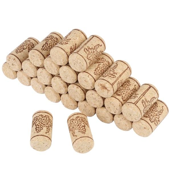 50 st Naturliga Korkproppar Raka - 22mm x 44mm Träproppar