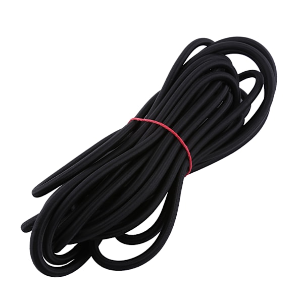 Slitesterk 10mm Svart Elastisk Snøre for DIY Smykkeproduksjon (10M) Black