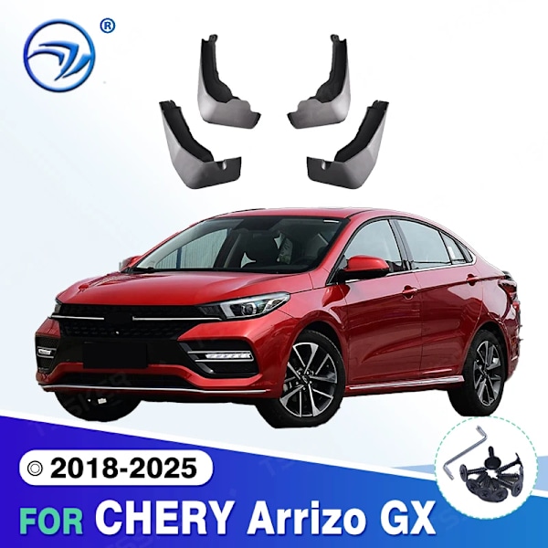 Stänkskydd för CHERY Arrizo GX 2018-2025 2024 2023 2022 2021 2020 2019, lerflärpar, stänkskärmar, bilaccessoarer