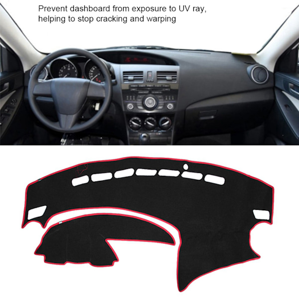 Mazda 3 2009-2013 Instrumentbräda Skydd - Solskydd Dashmat Skydd