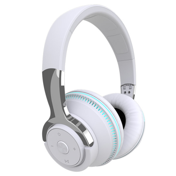 Bluetooth kuulokkeet langattomat Over Ear -stereokuulokkeet White