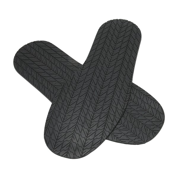 1 Par 12,7 cm Lange, 4,9 cm Brede Anti-Slip Gummibaser til Sko Reparation og Udskiftning - Støjreduktionsdesign