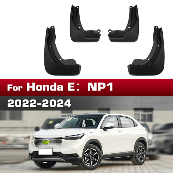För Honda e：NP1 2022-2024 Stänkskärmar 4st/set Stänkskydd Mudguards Biltillbehör