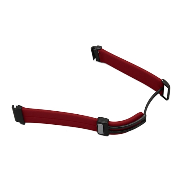 Justerbar Silikon Sports Urremærke med Foldbar Magnetisk Spænde til Fenix 7S/6S/5S - 0,79 tommer - Vinrød