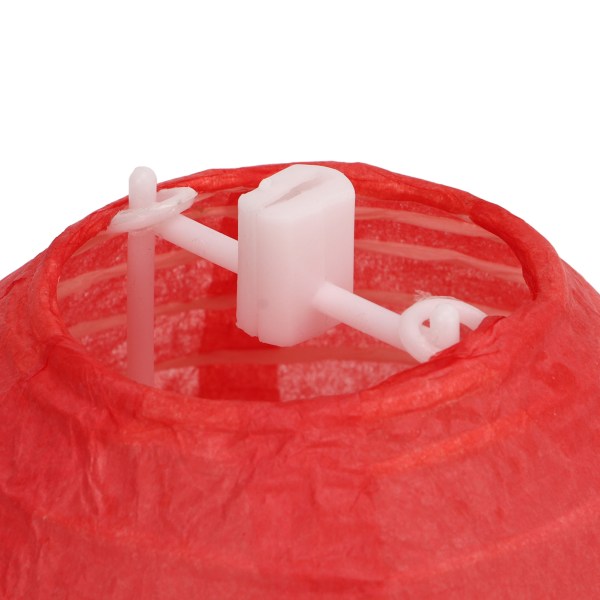 10-pack Vikbara Runda Papperslyktor - Handgjorda Små Dekorativa Lyktor för Tält, Husvagn, Innergård och Terrass - Röd Red 10PCS