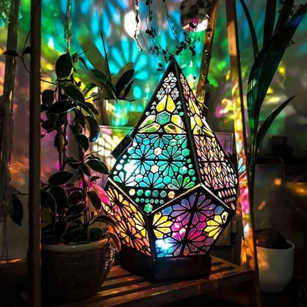 Boheemi tähtitaivas projektiot Lamp Led värikkäät yöpöydän valot