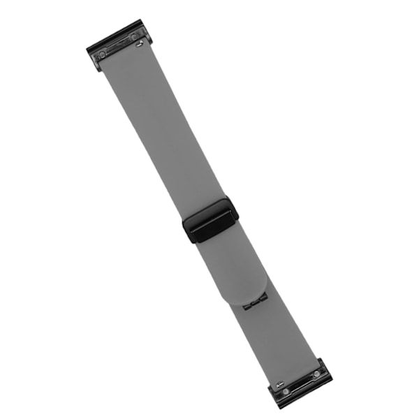 Vanntett silikonklokkearmbånd med hurtigutløserlås for Fenix 7X/6X/5X - 26 mm grå