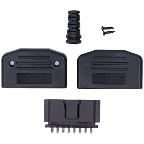 Universal 16-polig Han OBD2-kontakt Diagnostiskt Verktyg Adapter för De Flesta 24V-fordon