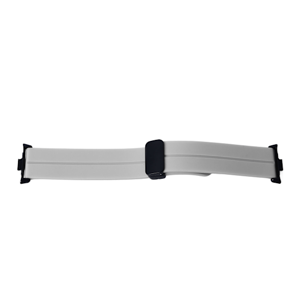 Justerbar Vanntett Silikon Magnetisk Foldbar Klokkearmbånd for Mi Band 8 Pro - Grå