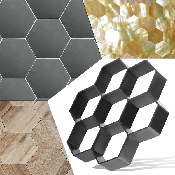 1 Stk DIY Havegangssti Maker Form til Beton Trin Sten - Cement Belægning Form Mursten