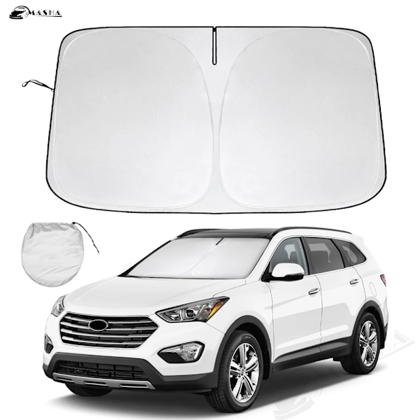 Solskydd för bilvindruta till Hyundai Santa Fe 2019 2020 2021 2022 2023 Reflektor Solskydd Erbjuder Skydd Interiörtillbehör - För Santa Fe
