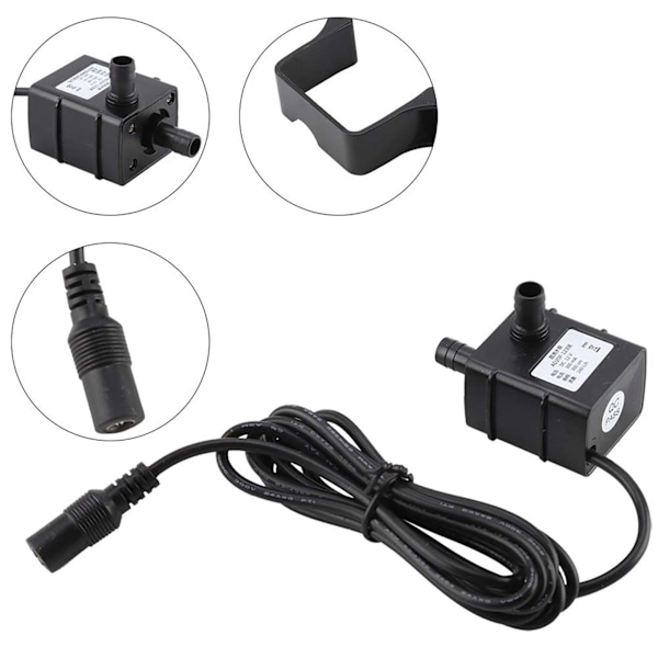 DC12V 3m Ultraljudsstyst 240L/H Borstlös Motor Submersible Vattenpump för Pool