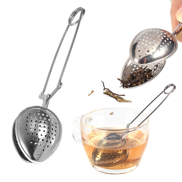 Rostfritt Stål Lösblads-Teinfuser - Herbal och Krydda Diffuser med Clip