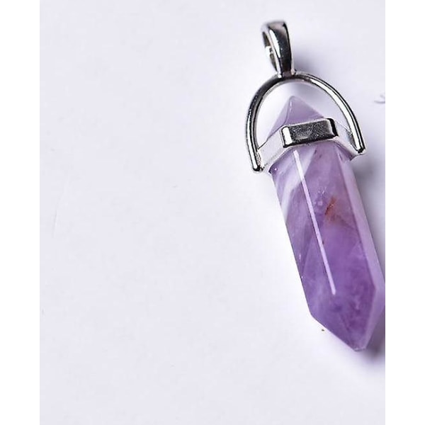 Natural Crystal Ametist Mineral Stone Pendant - Crystal Point Pendant Aventurine