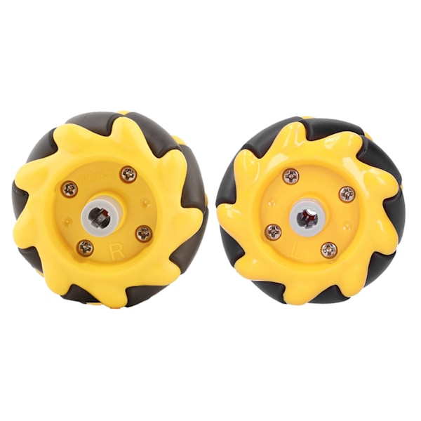 Mecanum-pyörät Älyrobottiautojen Tarvikkeet - Omni-suuntaiset DIY Leikkikalun Osien (48mm, 1 Pari)