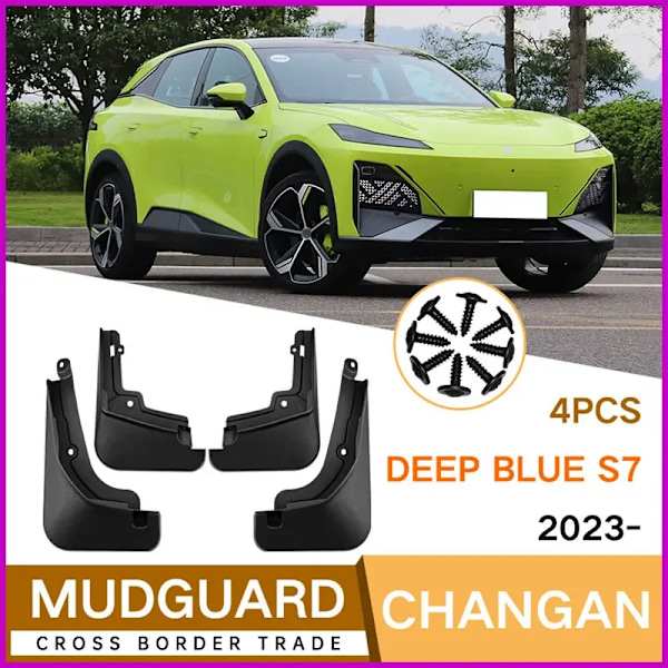 Stänkskydd Passar Changan Deep Blue S7 2023 Stänkskärmar Däckskärmar Hjulskydd Tillbehör 4x Däck