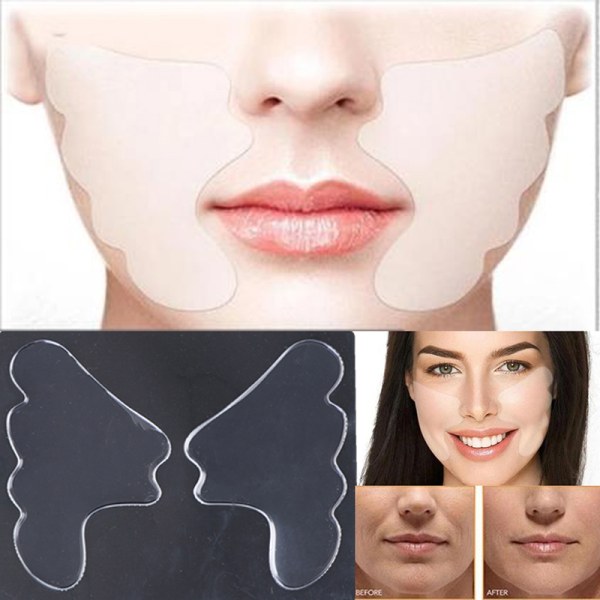 Uudelleenkäytettävät Anti Face Pad Anti Wrinkle Patches Silikonityynyt