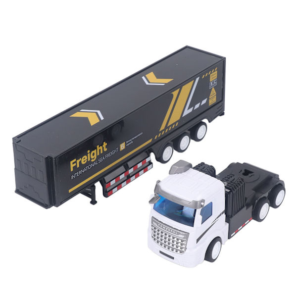 Analog RC Flatbed Truck og Trailer med Lyd og Lys - Perfekt for Gutter og Barn