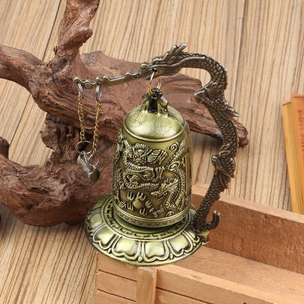 Fengshui Small Dragon Bell Buddhist Ornaments Meditation Decor Style 1