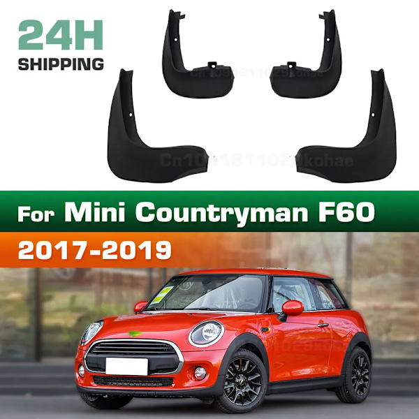 För Mini Countryman F60 2017 2018 2019 Stänkskydd Skärmar Mud Flaps Biltillbehör