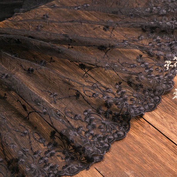 3-yard vintage broderet bånd Blondekant til syning af brudeslør underkjoler Kjole dekoration 32 cm color 3