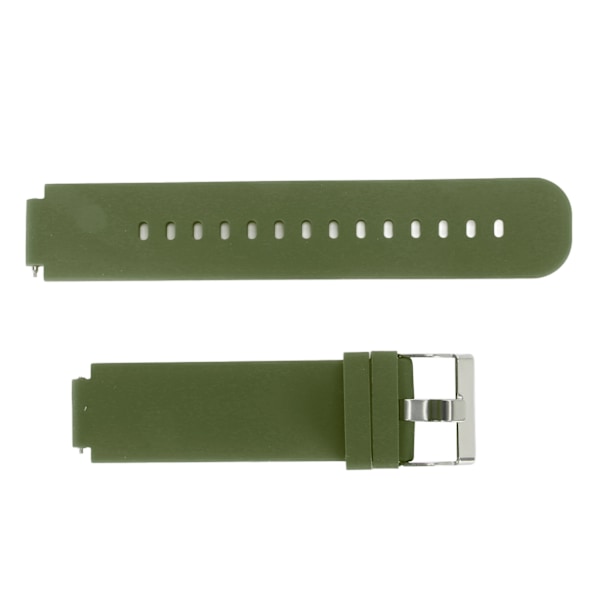 Justerbart mjukt silikonarmband i OD Grön för Amazfit Verge 2 (Modell A1807)
