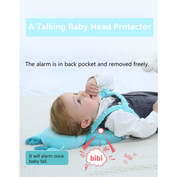 Baby Head Safety Protection Pad, Baby Talking Head Protection Rygsæk Pude Bunny Lion
