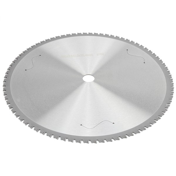 Højhastighedsstål Cirkelsavblad til Metal Skæring - 80 Tænder, Dimensioner: 355 x 2,6 x 2,0 x 25,4 mm 80T