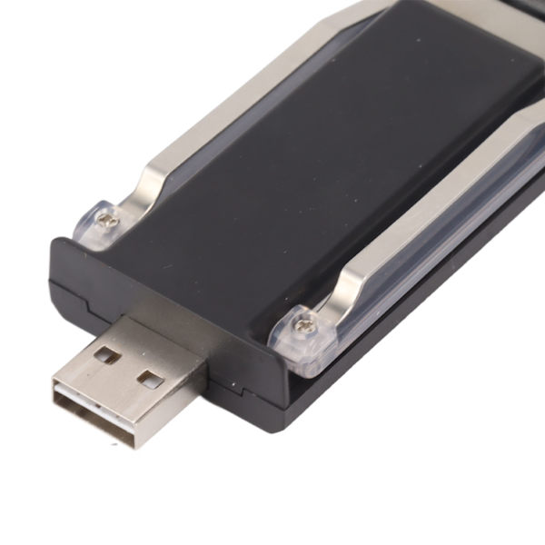 Ultraohut Kiinnitettävä Kirjanvalo: USB-Latautuva, 3 Kirkkaustasoa, Monikäyttöinen - Musta Black
