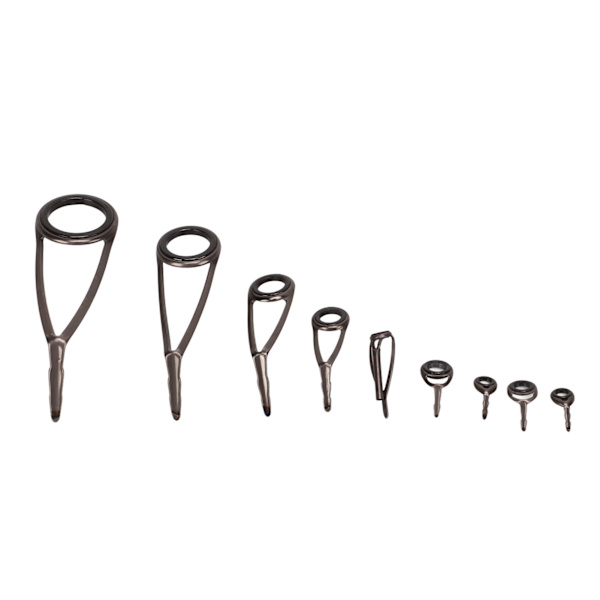 Stål Fiske Stang Guide Kit med Keramiske Ring Tilbehør for Reparasjon