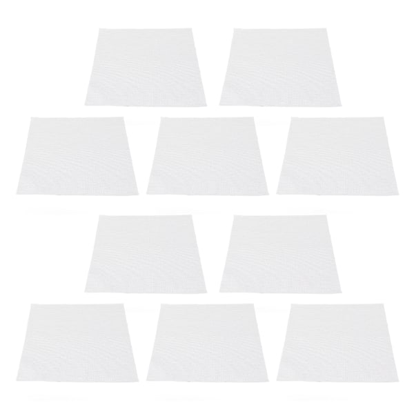 10-pak 14 Count 12x12 tommer Hvid Bomuld Broderi Stof til DIY Korsstingsprojekter