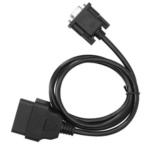 16-pins OBD2 til RS232 DB9 Bildiagnostisk Grensesnitt Adapter Forlengelseskabelkontakt