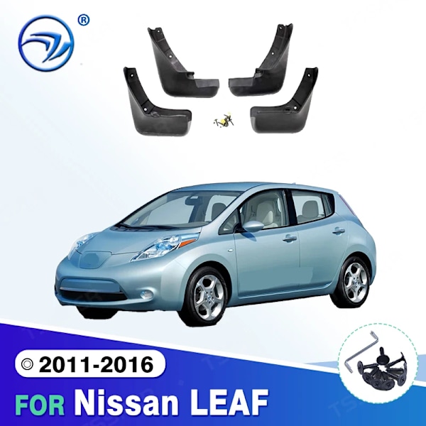 Til Nissan LEAF 2011-2016 2012 2013 2014 2015 Skærm Stænklapper Beskyttelse Stænklap Mudguards Biltilbehør