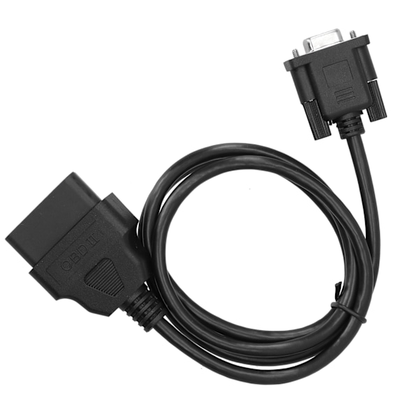 16-pins OBD2 til RS232 DB9 Bildiagnostisk Grensesnitt Adapter Forlengelseskabelkontakt