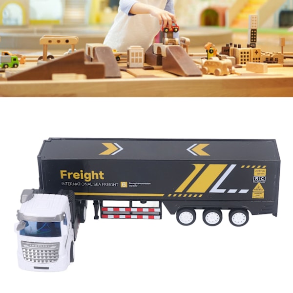 Analog RC Flatbed Truck og Trailer med Lyd og Lys - Perfekt for Gutter og Barn